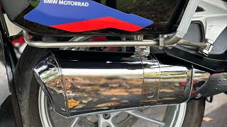 R1200RT and R1250RT Muffler Exhaust Replacement Install BMW motorcycle [upl. by Eissel]