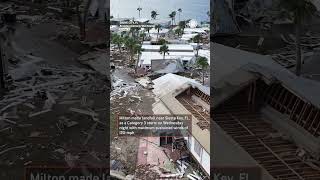 Massive Destruction From Hurricane Miltons Storm Surge in Florida [upl. by Nivlad]