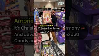 American POV Christmas Advent Calendars in Edeka Grafenwoehr Germany Candy or Beer [upl. by Airetak]