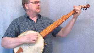 Minstrel Banjo replica of William Boucher banjo  Civil War music 1800s [upl. by Anohs698]