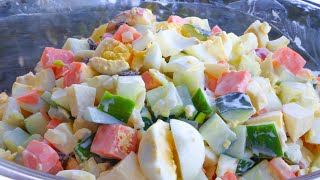 Cucumber Egg Salad  So Crunchy [upl. by Clemmie148]