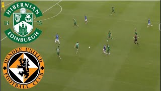 Hibernian 11 Dundee United Highlights  Premiership 202425 [upl. by Spalding354]