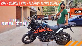 I Uncover the KTM Myths in India  KTM  Chapri  KTM  Plastic Myths Busted [upl. by Herstein]