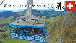 Säntis  Schwebebahn 2 October 2024 4K swizerland cablecar appenzell [upl. by Sweeney330]