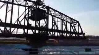 Davenport to Arsenal Island Swing Bridge Opening Up [upl. by Nunciata912]