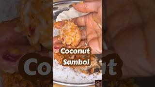 Coconut Sambol sambol sambal thengai shorts trending TraditionallyModernFood [upl. by Nomzaj]