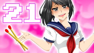 OUPS  JAI ALLUMÉ KOKONA  ♥ Yandere Simulator 21 [upl. by Atreb788]