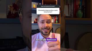 Discopatia degenerativa neurocirurgia coluna medicina [upl. by Welcher]