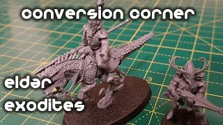 Eldar Exodites Farseer and Guardian  Conversion Corner [upl. by Atinomar]