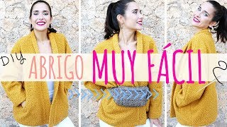 DIY Abrigo mujer MUY FÁCIL  Trazar patrones  Tutorial paso a paso [upl. by Faubion]