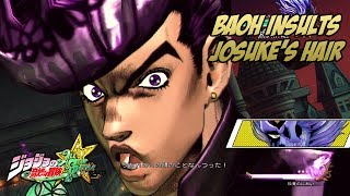 JoJos Bizarre Adventure All Star Battle  Baohs Hair Insult to Josuke [upl. by Yadrahc]