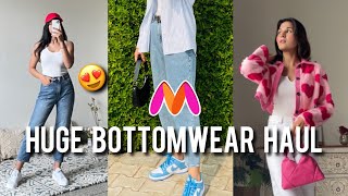 MYNTRA Trendy Bottomwear Haul😍Must have bottom wearJeans Haul😍 Swati Rathi myntra jeans [upl. by Amaleta]