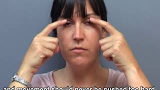 Eye Exercises during the Paresis stage of facial palsy [upl. by Bolger676]