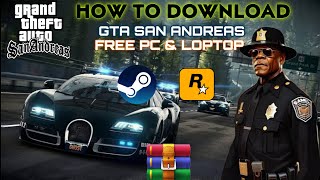 how to download gta san andreas in laptop or pc for free gameplay [upl. by Eittap]