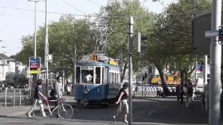 Switzerland Trams Zurich April 2011 Part 3 of 3  Zurich Strassenbahn [upl. by Ahsiekim]