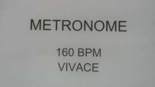 METRONOME 160 BPM VIVACE [upl. by Catha]