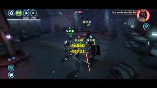 SWGOH GAC 3V3 Bane with attacker Cron vs super Kylo [upl. by Hollington]