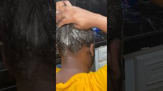 POST RELAXER WASH DAY ROUTINE  SCALP CARE amp HEALTHY HAIR hair hairtok hairgrowth shorts [upl. by Trelu]