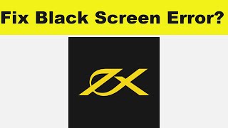 How to Fix Exness App Black Screen Error Problem in Android amp Ios  100 Solution [upl. by Neehsuan]