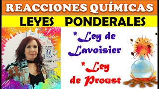 LEYES PONDERALES 💥 LEY DE LAVOISIER 💥 LEY DE PROUST💥 Aprende fácil las leyes ponderales [upl. by Akeihsal]