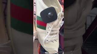 GUCCI ACE SNEAKERS Luxury designer shoes preloved consignment shop thriftedfashion preloved gucci [upl. by Frye]