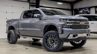 Chevy HighCountry with 6” zone lift  32550r22s on 22x12 [upl. by Ronnie]