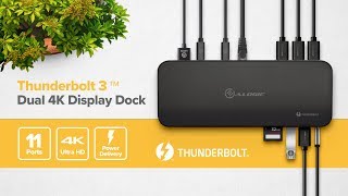 ALOGIC Thunderbolt Dual 4K Display Docking Station [upl. by Eiluj2]