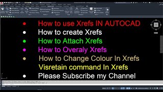 How to Use Xref In AutoCAD [upl. by Canty]