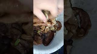 Pork intestine porkintestine porkrecipe porklovers food triblefood porkbelly diphu [upl. by Ylrebmik]