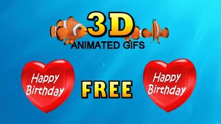 Original Free Happy Birthday Gif animations created by a content provider for Tenor and Giphy [upl. by Kant]