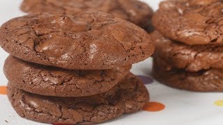 Brownie Cookies Recipe Demonstration  Joyofbakingcom [upl. by Marjy]