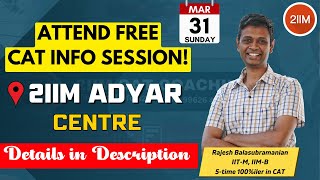 CAT Classroom Coaching  2IIM Adyar Centre  New CAT Coaching Centre  2IIM CAT Preparation [upl. by Bethezel966]