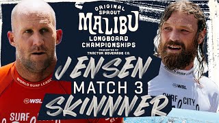 Taylor Jensen vs Ben Skinner  Original Sprout Malibu Longboard Championships  Match 3 [upl. by Iren]