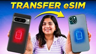 How to transfer eSIM from Android to iPhone  Airtel and Jio eSIM transfer [upl. by Crescen]