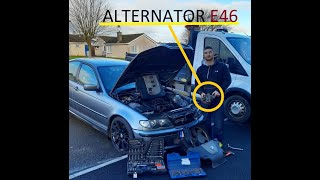 BMW 320D E46 M47 ALTERNATOR PROBLEM [upl. by Ihab508]