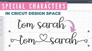 How to Use Glyphs in Cricut Design Space [upl. by Marler]