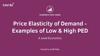 Price Elasticity of Demand  Examples of Low amp High PED I A Level and IB Economics [upl. by Kendra]