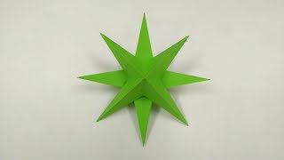 Origami Christmas star Hướng dẫn gấp ngôi sao giáng sinh  Origami Tutorials  XB [upl. by Hijoung]