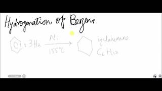 Hydrogenation of Benzene [upl. by Krenn]