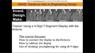 Tutorial Controlling a 7 Segment 4 Digit Display with the Arduino Uno [upl. by Ssecnirp]