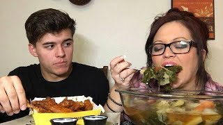 Mukbang  Homemade Portuguese Kale Soup Buffalo Wild Wings 💋 [upl. by Aisinut]