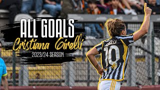 All of Cristiana Girellis goals in the 202324 season [upl. by Dawaj]