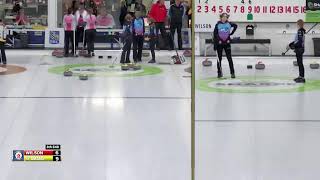 Tabitha St Amand vs Charlotte Wilson  Draw 5  Stu Sells U18 Curling Tankard [upl. by Nodnol]