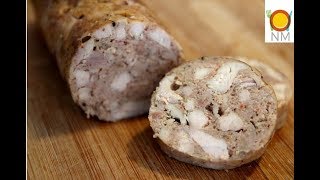 КУРИНАЯ КОЛБАСА без желатинакрахмала и оболочкиПотрясающе вкусная Разлетается на 123 [upl. by Mildrid]