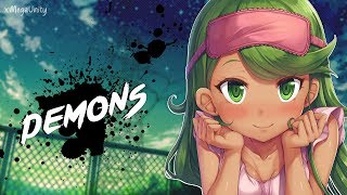 Nightcore  Demons  Lyrics [upl. by Nailliw]