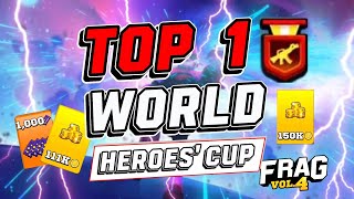 FRAG VOL4 TOP 1 WORLD HEROESS CUP FRAGProShooterOfficialshooterkurby4601gamingcapcut [upl. by Nivak831]