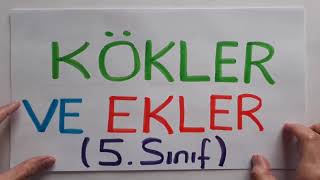 KÖKLER VE EKLER  5SINIF Türkçe Konu Anlatımı İsim ve Fiil Kökü Çekim ve Yapım Ekleri [upl. by Koziel]