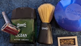 Klassische Nassrasur mit Wilkinson Sword VINTAGE Classic Rasierhobel [upl. by Sprague]