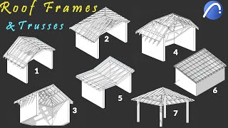 Roof frames and trusses with archicad [upl. by Aplihs]