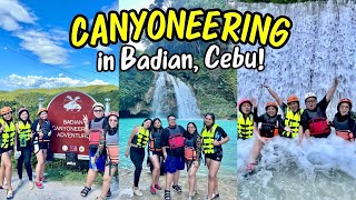 Our Crazy Canyoneering Experience in Badian Cebu🇵🇭 Jm Banquicio [upl. by Fadden]